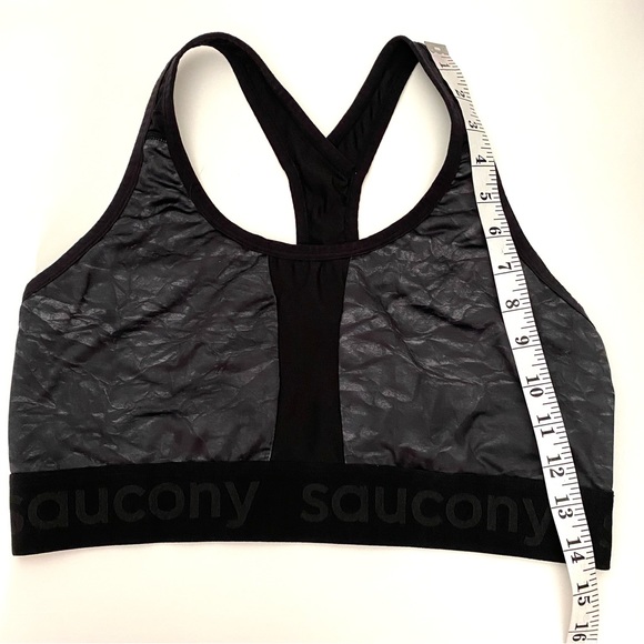 Saucony Grey Black Two Tone Sports Bra - Picture 10 of 11